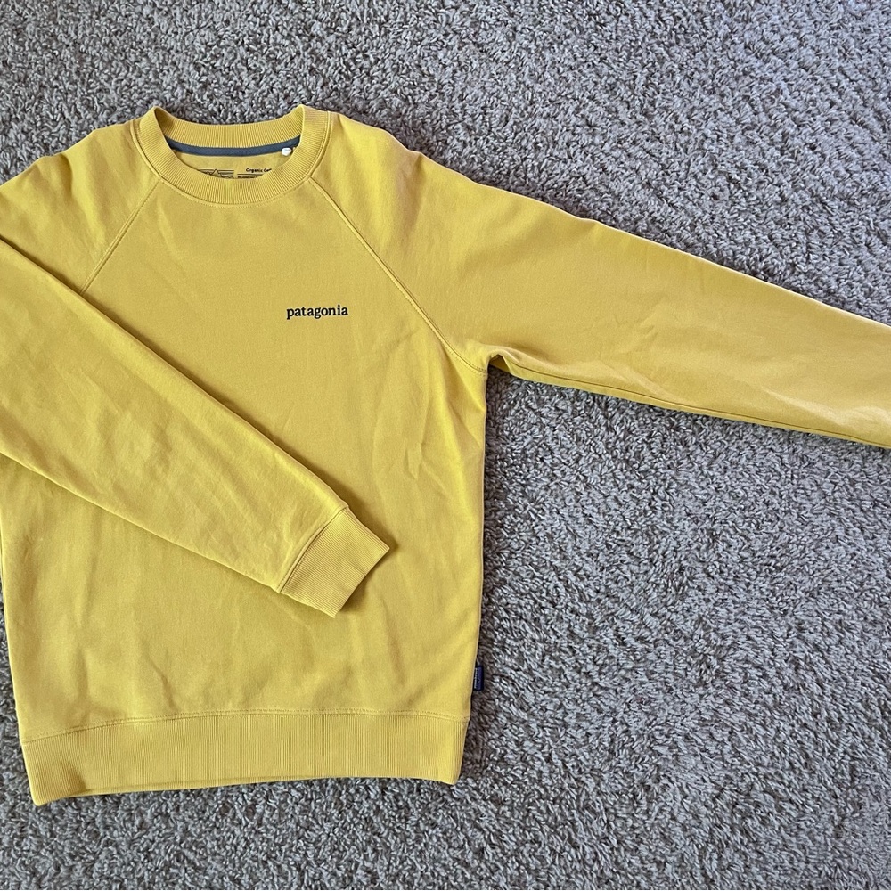 Patagonia Yellow Crewneck Sweater